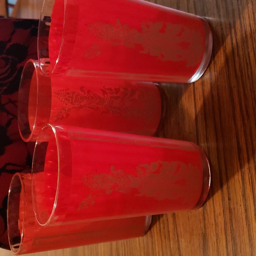 Red Golden Thai Goddess Glasses